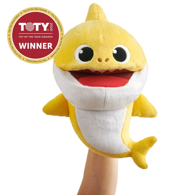 Pinkfong Baby Shark OfficialSong Puppet with Tempo Control - Daddy Shark -  Interactive Preschool Plush Toy - By WowWee