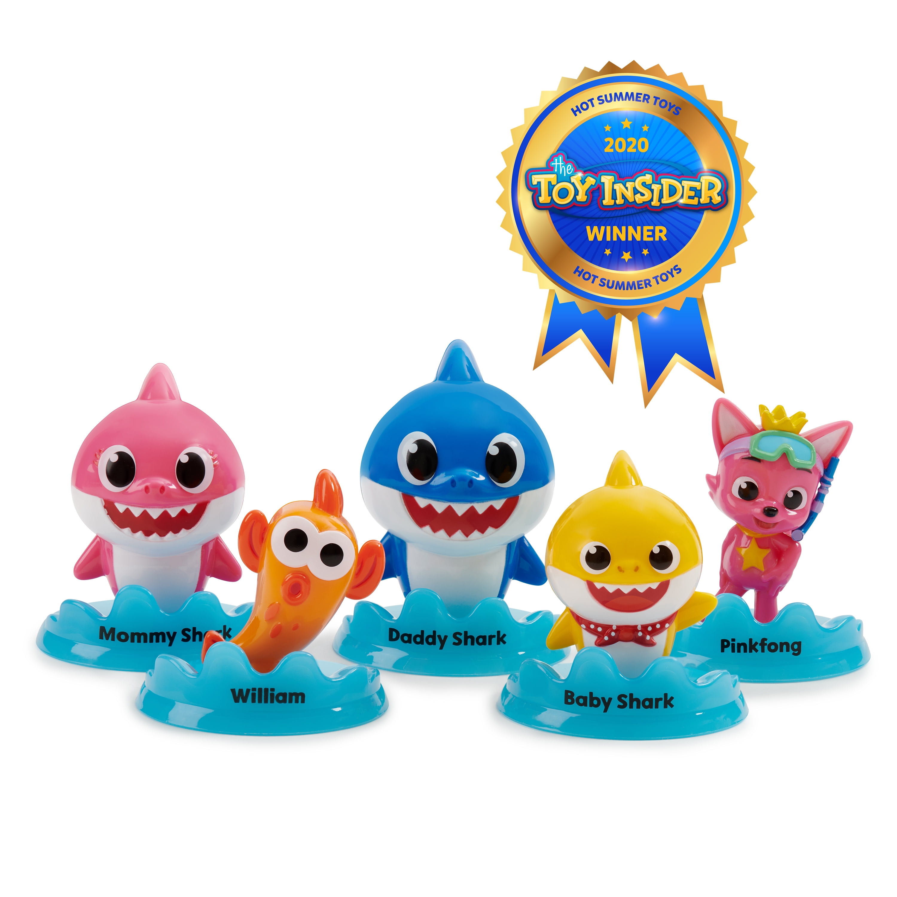 Pinkfong Baby Shark Official by WowWee - Baby Shark and Friends Character  Figure Collection, 5-Pack, For Ages 2+ 