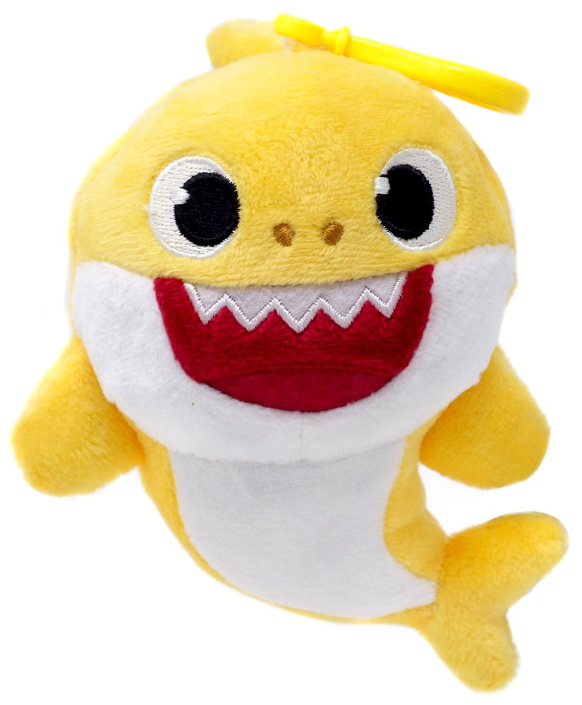 WOW WEE Pinkfong Baby Shark Plush Backpack Clip - Baby Shark
