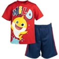 thumbnail image 1 of Pinkfong Baby Shark Toddler Boys T-Shirt and Mesh Shorts Outfit Set Toddler, 1 of 5