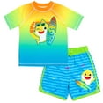thumbnail image 1 of Pinkfong Baby Shark Toddler Boys UPF 50+ Rash Guard and Swim Trunks Outfit Set Surf's Up! 4T, 1 of 5