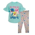thumbnail image 1 of Pinkfong Baby Shark Toddler Girls T-Shirt and Leggings Outfit Set Infant to Little Kid, 1 of 4