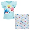 thumbnail image 1 of Pinkfong Baby Shark Toddler Girls Tank Top and Shorts Infant to Toddler, 1 of 5