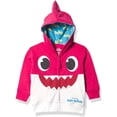thumbnail image 1 of Pinkfong Girls Baby Zip Up Big Face Hoodie-Mommy Shark Pink Toddler Sizes 2t-5t, 1 of 4