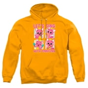 Pinkfong Lets Sing Adult Pull-Over Hoodie, Gold, 3X-Large