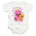 thumbnail image 1 of Pinkfong Nini and Mo Unisex Infant Snap Suit for Baby, White, Large, 1 of 3