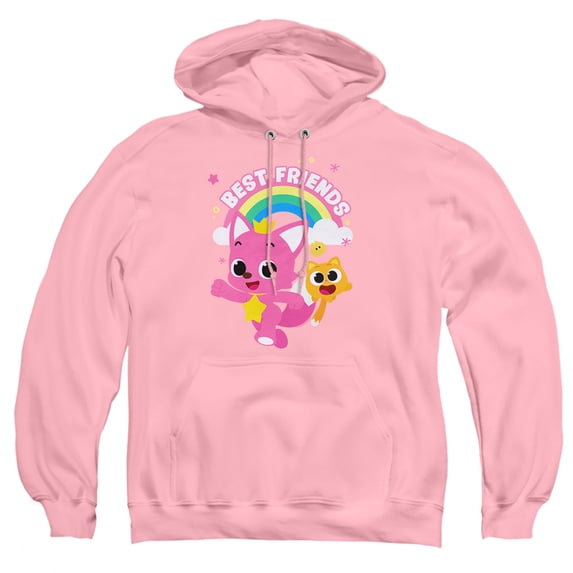 Pinkfong and Ninimo Best Friends Adult Pull-Over Hoodie, Pink, Small