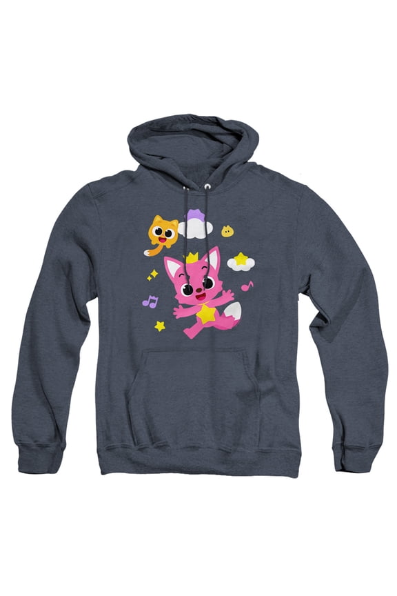 and Ninimo Clouds Unisex Adult Pull-Over Heather Hoodie, Navy Heather, 2X-Large