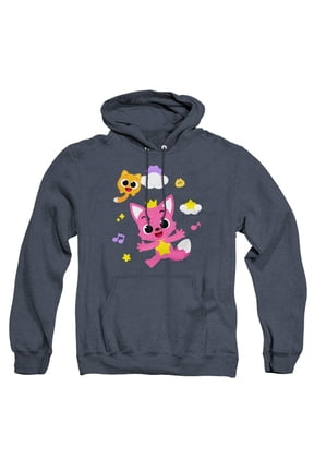 and Ninimo Clouds Unisex Adult Pull-Over Heather Hoodie, Navy Heather, 3X-Large