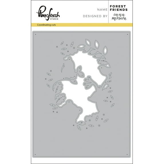 Pinkfresh Studio Die 4.25"X5.5"-Forest Friends