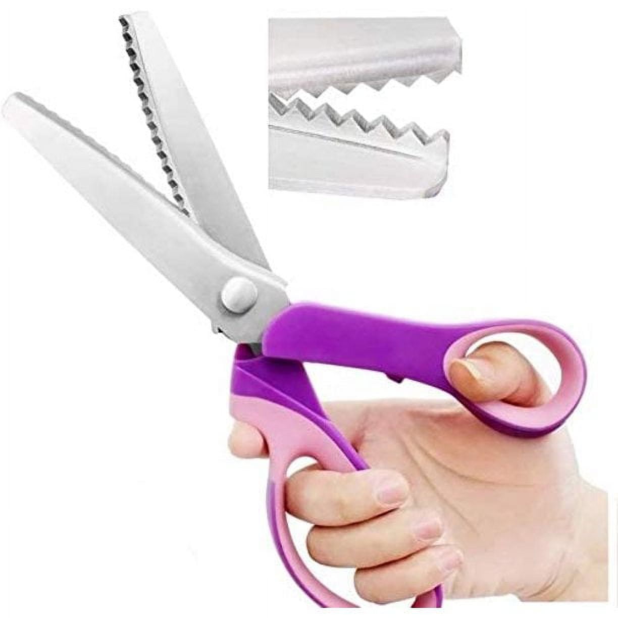 Strong & Sharpe Pinking Shears for Fabric,Serrated and Scalloped