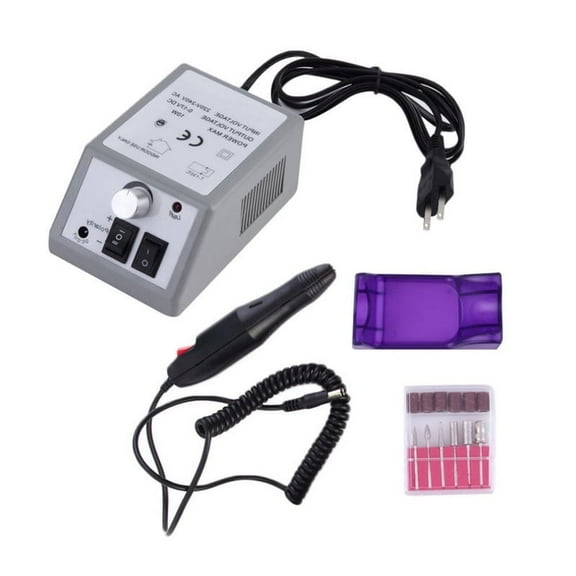 Pinkiou Electric Nail Drill Professional Acrylic Nails Electric Nail Drill with Changeable Nail Drill Bits for Manicure Salon and Home