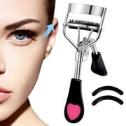 Pinkiou Eyelash Curler with Brush Mascara Eyelash Curler with Built in Comb Accessory Best Professional Tool for Lashes Curls for Daily Makeup