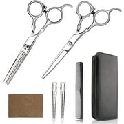 Pinkiou Hair Cutting Shears Professional Stainless Steel Hair Scissors for Hair Salon, Salon or Home Use