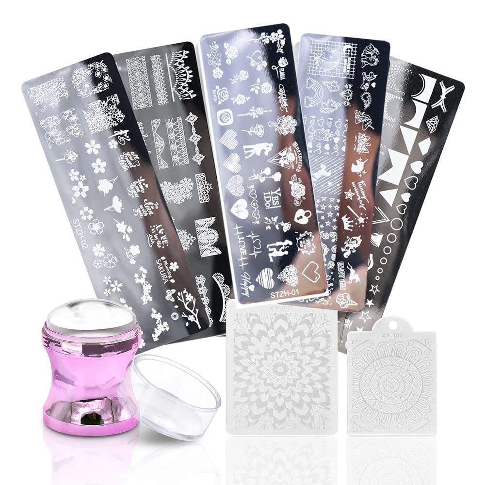Amazon.com: Winstonia Nail Art Stamper Jumbo Size for Nail Stamping Plate |  Sticky Soft Marshmallow Pad | MILKY WHITE : Beauty & Personal Care