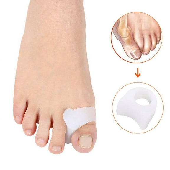 Pinkiou Toe Separator Hammer Toe Straightener Big Toe Spacers Silicone Bunion Corrector Spreader Pads for Overlapping, Hallux Valgus
