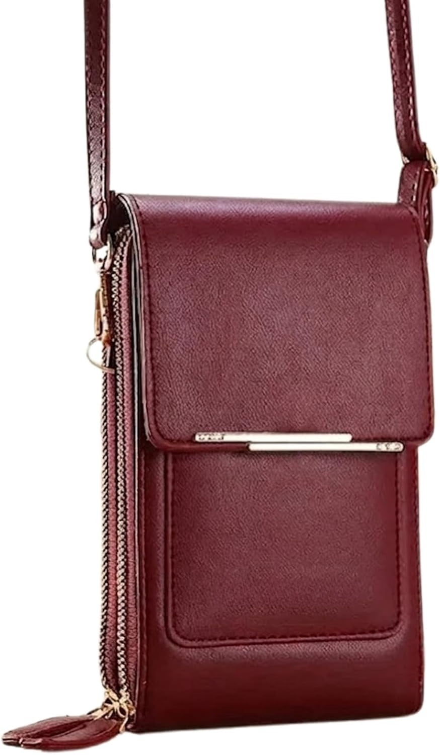 Pinklizeosh Crossbody Phone Wallet, 2026 Trendy Minimalist Elegant Women's Touchscreen Crossbody Phone Wallet