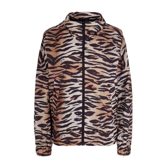 Pinko Animal Print Cropped Jacket With Classic Collar (Women's)