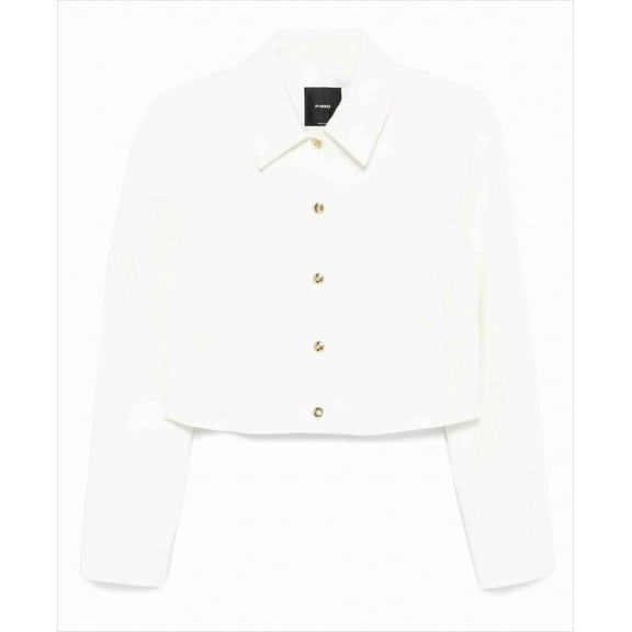 Pinko Cropped Jacket With Classic Collar (Women's)
