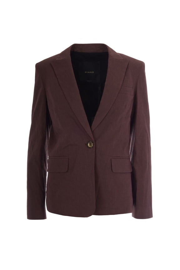 Freda Brown Linen Jacket (Women's)