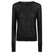 Pinko Lightweight Semi-Sheer Round Neck Sweater Women's