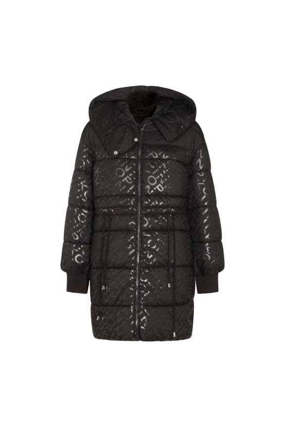 Long Padded Coat With Quilted Design And Glossy Monogram (Women's)