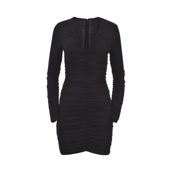 Pinko Black Long-Sleeved Mini Dress (Women's)