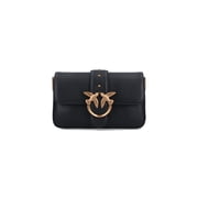 Pinko Womens Love One Mini Crossbody Bag Black