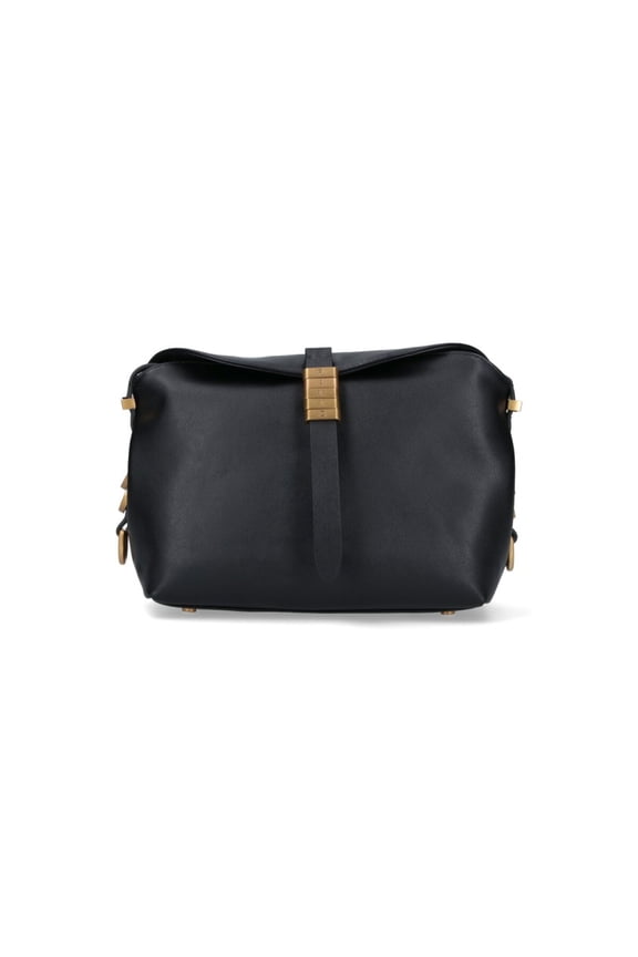 Women's Mini Saddle-Shaped Bag With Adjustable Handle Black