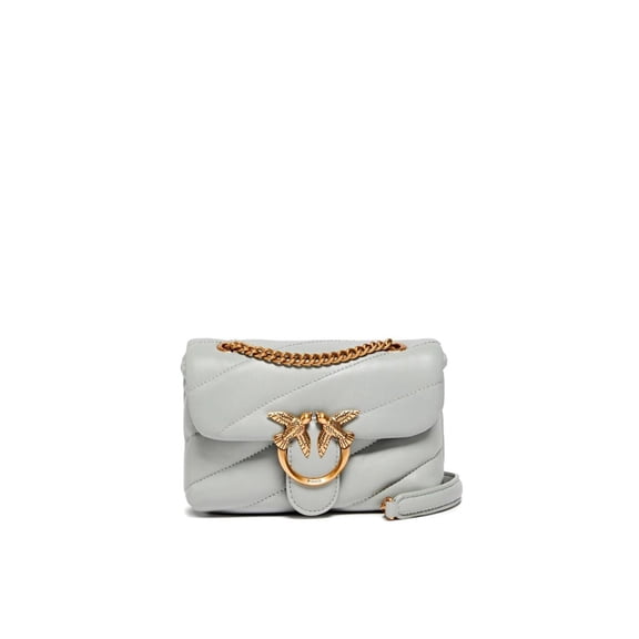 Pinko Women's Pearl Grey Love Bag Puff Maxi Quilt White