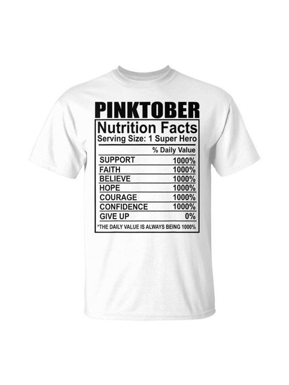 Pinktober Nutrition Facts TShirt