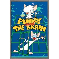Pinky And The Brain - Key Art Wall Poster, 14.725" x 22.375", Framed