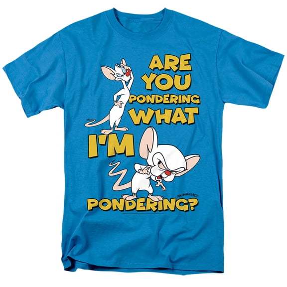 Pinky And The Brain Pondering Unisex Adult T Shirt For Men And Women