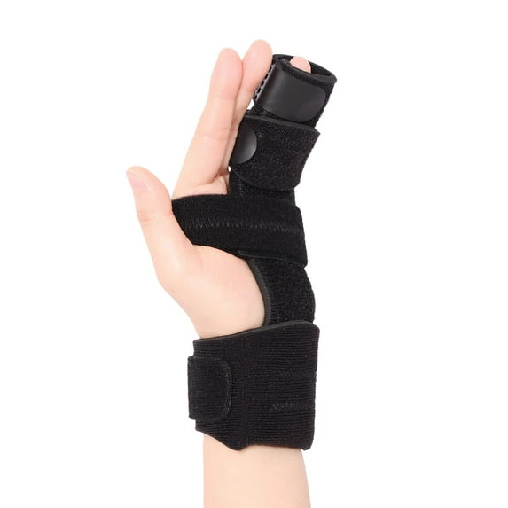 Pinky Finger Splint, 4th and 5th Metacarpal Support Brace, Adjustable 2-Finger Stabiliser -XS