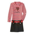 thumbnail image 1 of Pinky Girls Red & White Striped I Love Santa Christmas Dress Holiday Heart 6, 1 of 1