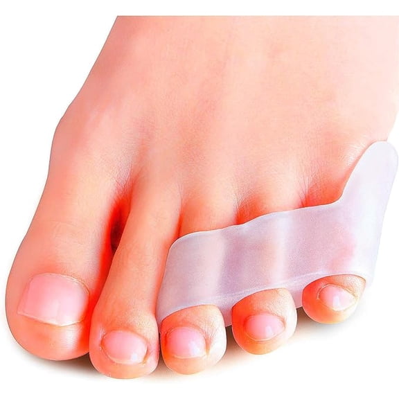 Pinky Toe Separator and Protectors for Overlapping Toe, Curled Pinky Toes-10pack