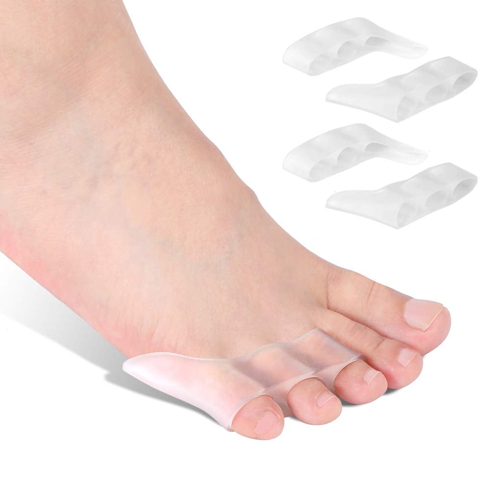 Pinky Toe Separators, 2 Pairs Gel Toe Separators Little Toe Bunion