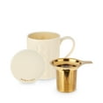 thumbnail image 1 of Pinky Up Annette Knit Ceramic Tea Mug and Infuser, Tea Cup, White, 12oz, 1 of 7