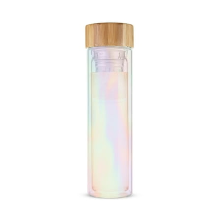 Pinky Up Blair Travel Infuser Mug, Loose Leaf Tea Tumbler, 16oz, Iridescent