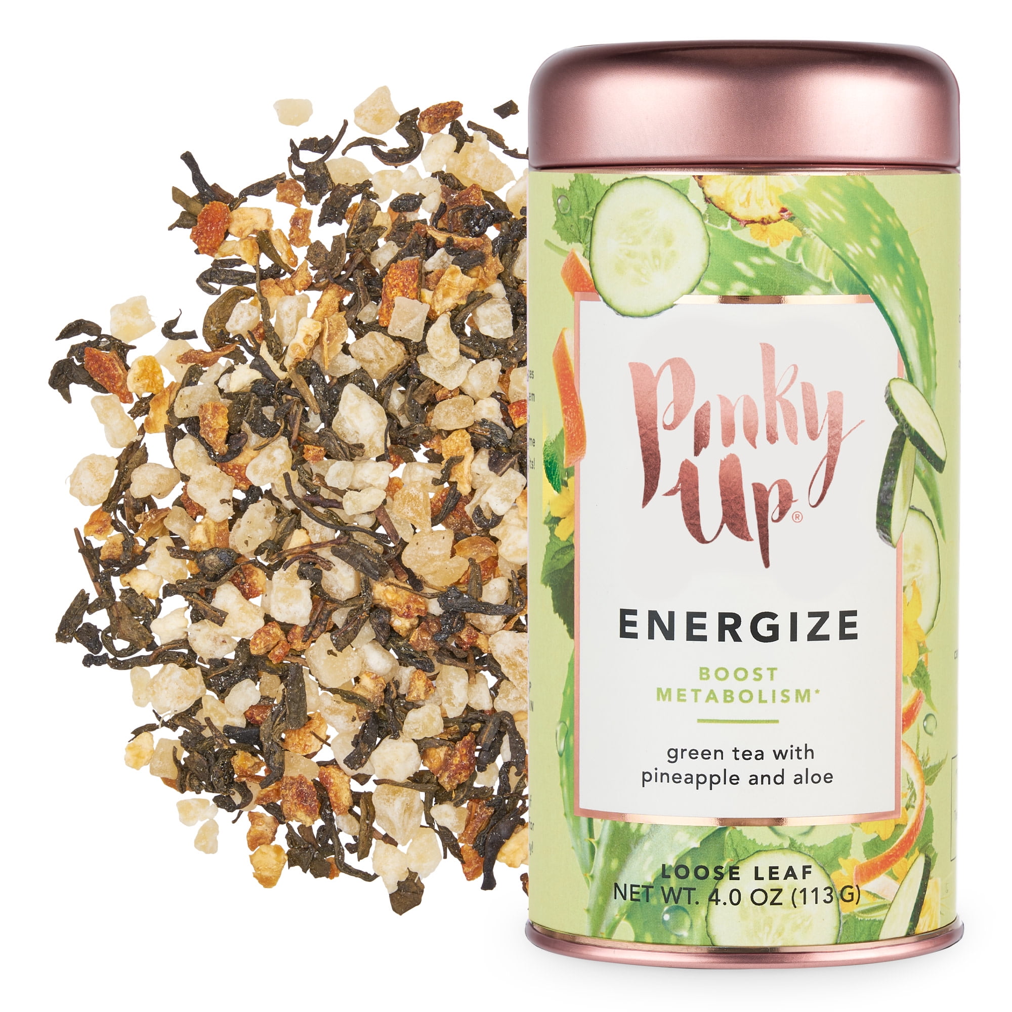 Pinky Up Energize Wellness Tea - Antioxidant Loose Leaf Flavored Fruit ...