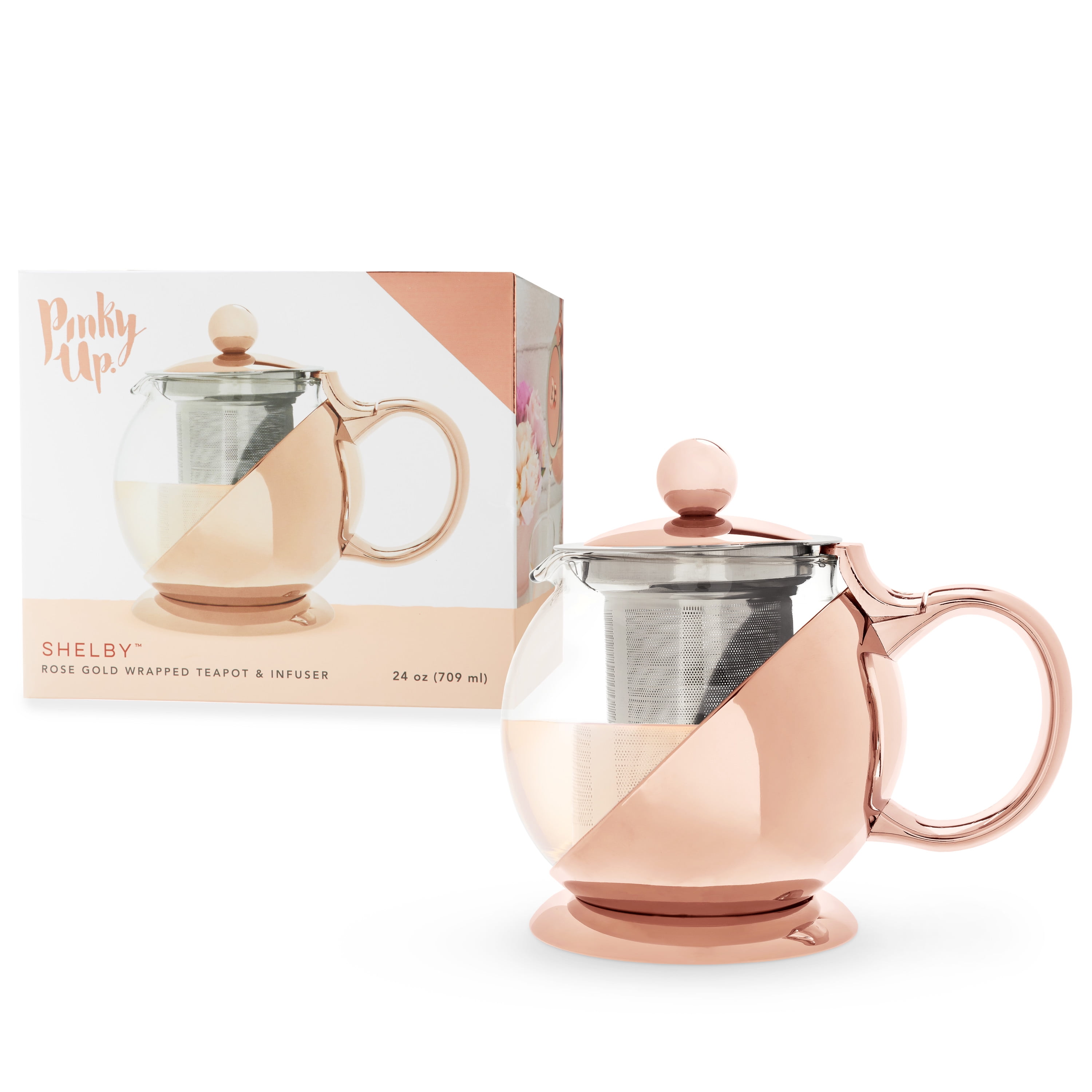 Teapot with Infuser for Loose Tea - 33oz, 4 Cup Tea Infuser, Clear Gla – Ur  Happy Places