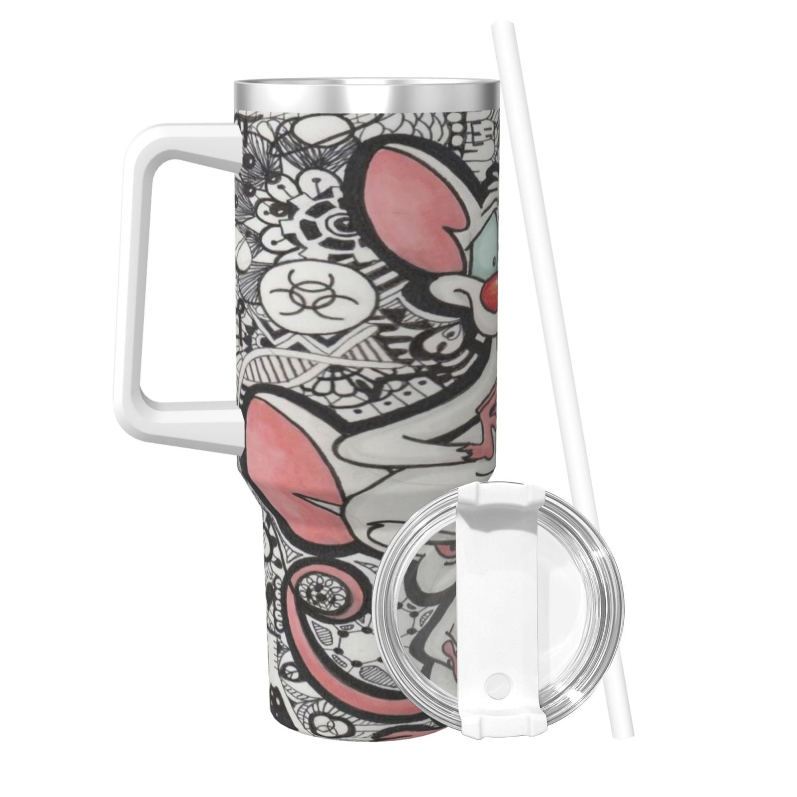 Pinky and the Brain Print Thermos Insulated Stainless Steel Hot/Cold