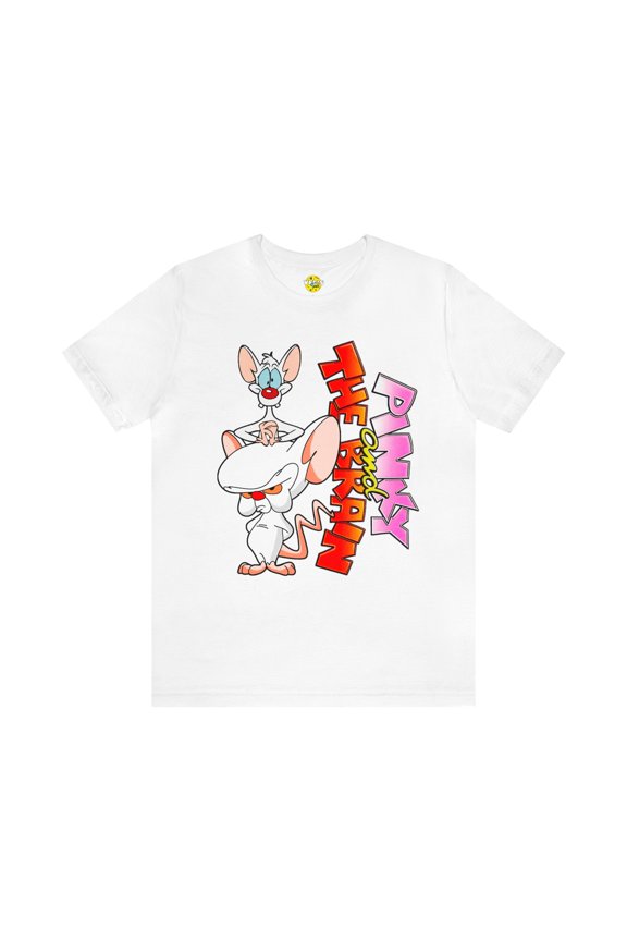 Pinky and the Brain Retro Cartoon Short Sleeve T-Shirt - 90s Animation Tee