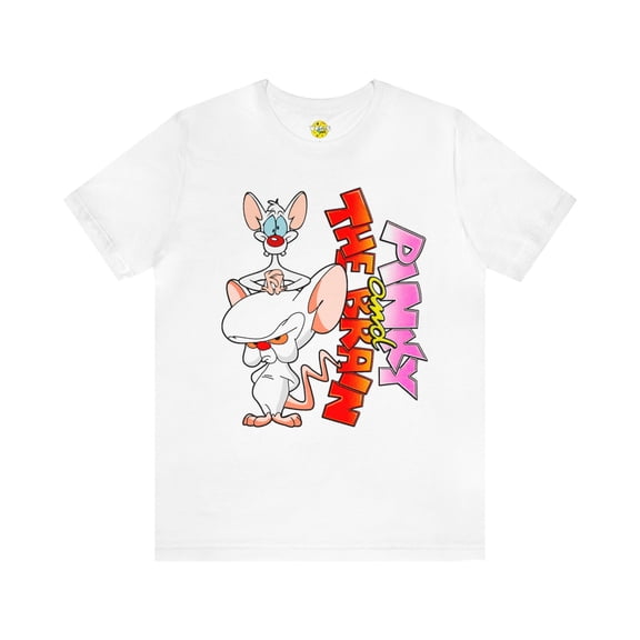 Pinky and the Brain Retro Cartoon Short Sleeve T-Shirt - 90s Animation Tee