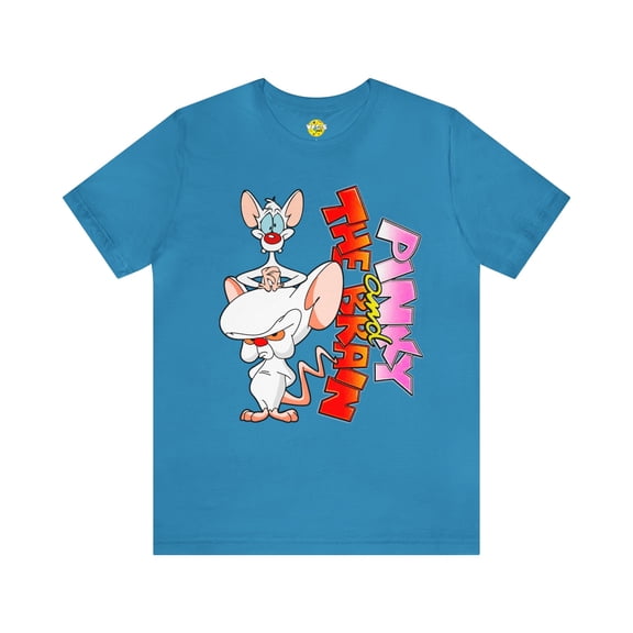 Pinky and the Brain Retro Cartoon Short Sleeve T-Shirt - 90s Animation Tee