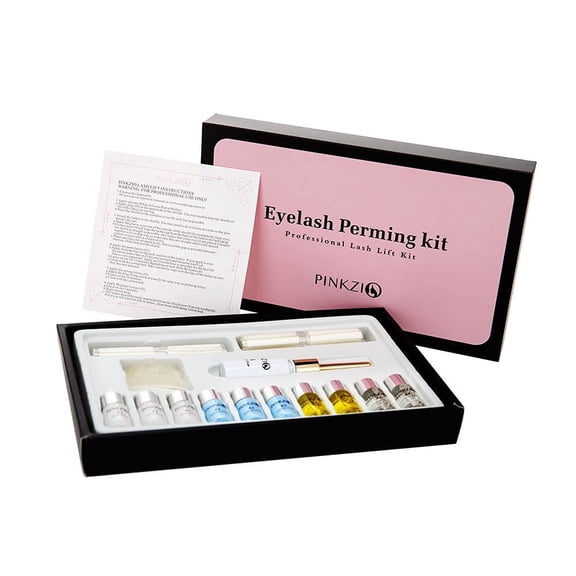Pinkzio 15 in 1 Premium Eyelash Perm Kit Full Lift Kit for Professional Eyelash Lash Extensions and Lash Curling Suitable for Salon