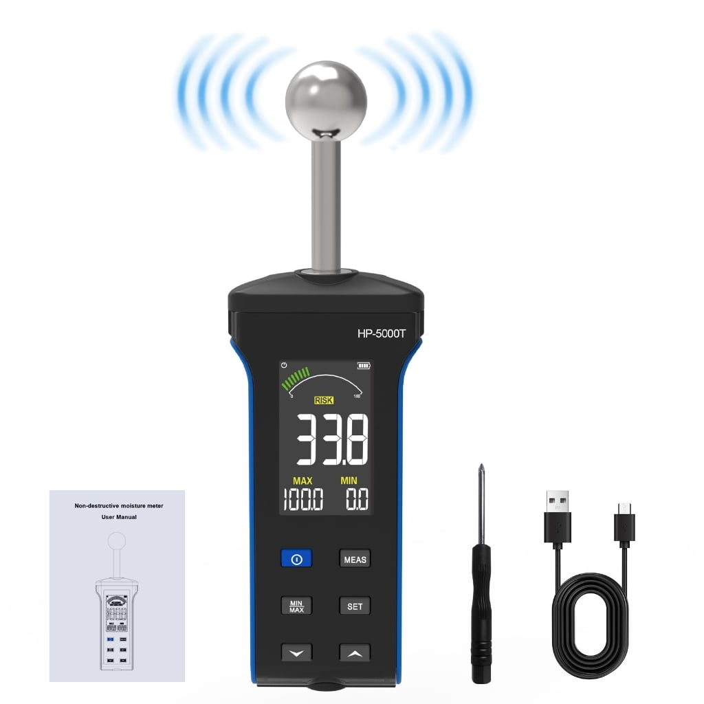 Pinless Wood Moisture Detectors Contactless Digital Humidity Tester ...