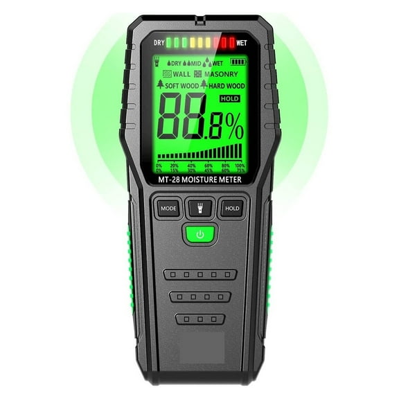 Pinless Wood Moisture Meters Drywall Moisture Detector For Lumber Concrete Building Wall Moisture Sensor Humidity Tester ,Wide Applications