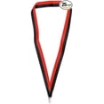 thumbnail image 1 of Pinmart Neck Ribbon Lanyards for ID Badges - Black/Red, 10 pack, 1 of 7