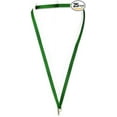 thumbnail image 1 of Pinmart Neck Ribbon Lanyards for ID Badges - Green/White, 25 pack, 1 of 7